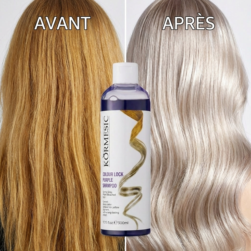 avant après shampoing violet topbrush
