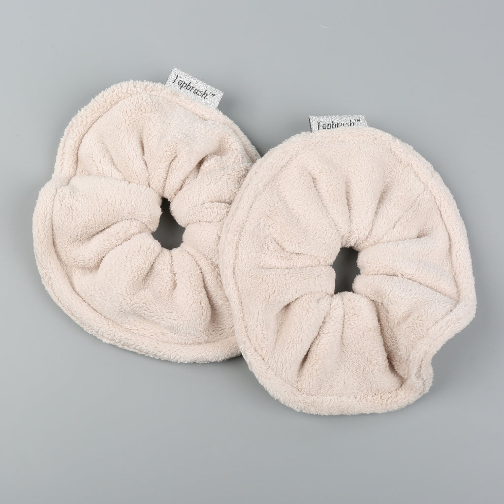 chouchou microfibre beige