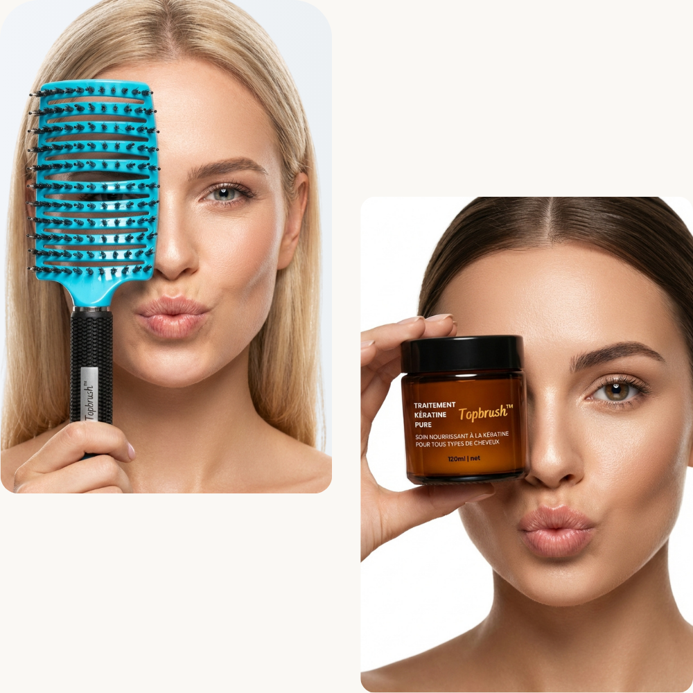 topbrush kératine brosse à cheveux