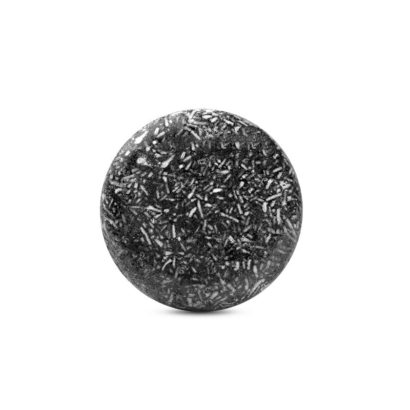 Pure shampoing solide Organic Bamboo Charcoal "cheveux gras, blancs/gris/jaunes, cuir chevelu sensible" - topbrush