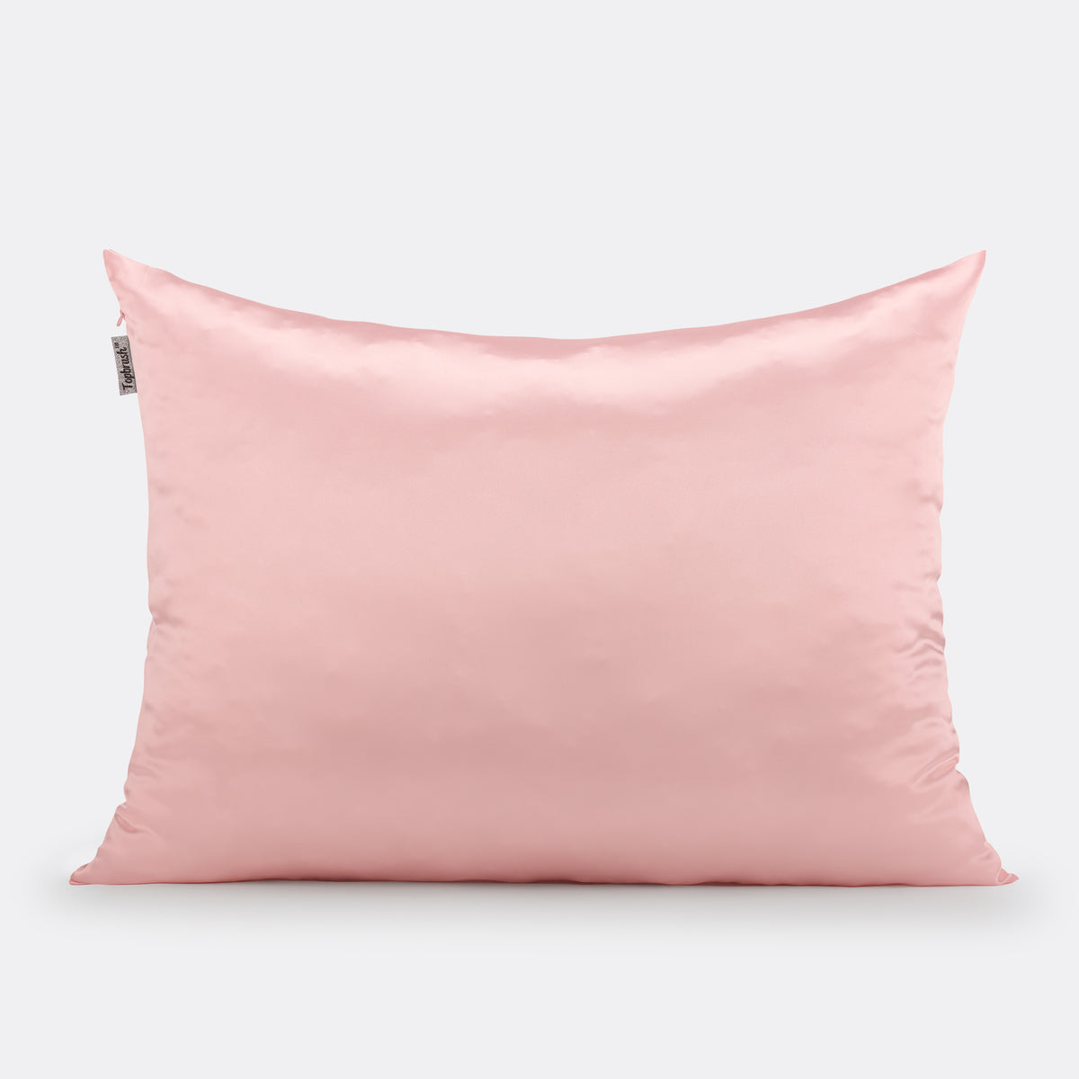 Taie d'oreiller satin rose